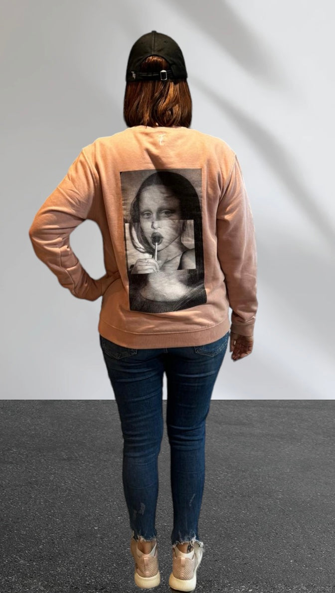 Sudadera Rosa palo MonaLisa unreal