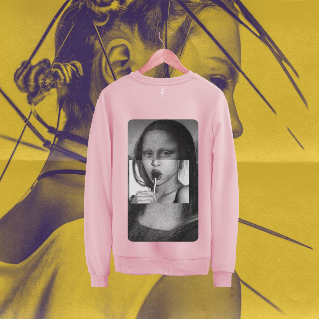 Sudadera Rosa palo MonaLisa unreal